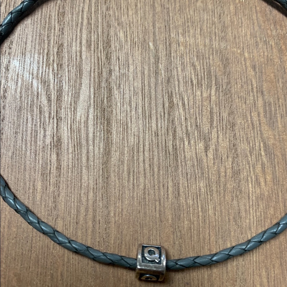 Pandora leather necklaces (2) and leather bracelet